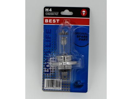 Žárovka halogenová v blistru značka "BEST" H4 60/55W