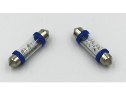 Diodová žárovka - pár v blistru modrá sufit