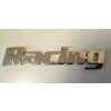 Samolepící 3D znak RACING, stříbrný