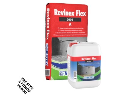 Revinex Flex 2006 - Flexibilný cementový hydroizolačný systém pre styk s pitnou vodou (Balenie 34 kg)