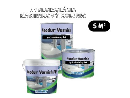 Uzatváracia polyuretánová zostava pre kamienkový koberec 5 m² (Farba Transparent)