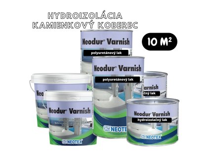 Uzatváracia polyuretánová zostava pre kamienkový koberec 10 m² (Farba Transparent)