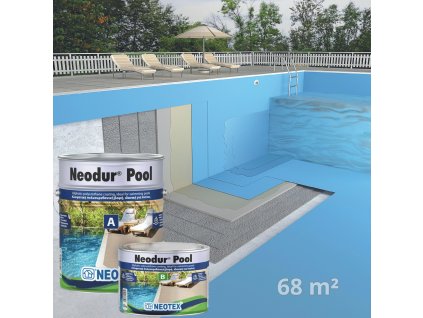 Neodur Pool polyuretánový náter pre bazén modry 68