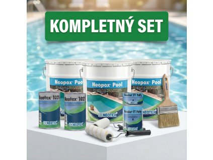 NEOPOX BAZÉN 50 m² – KOMPLETNÝ EPOXIDOVÝ SET