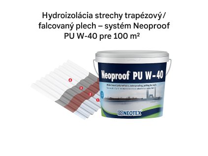 hydroizolácia trapézový, falcovaný plech