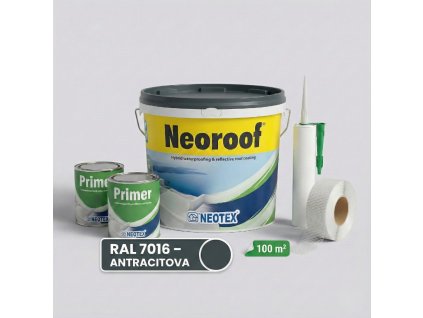 Neoroof antracit 100m² set
