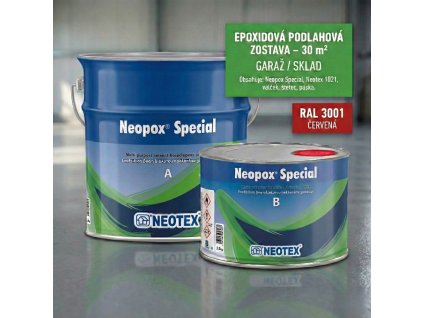 Epoxidová podlahová zostava červená 30 m²