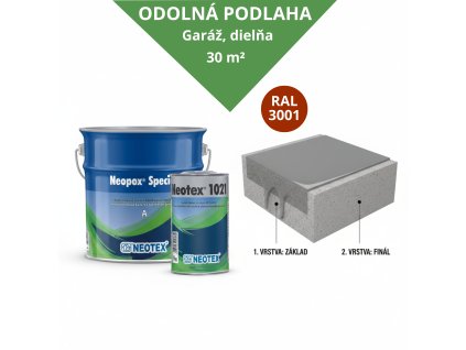 Zostava Odolná garáž a domáca dielňa – STANDARD (červená)