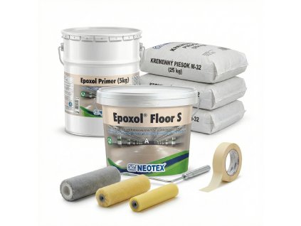 Chemicky odolná epoxidová protišmyková podlahová