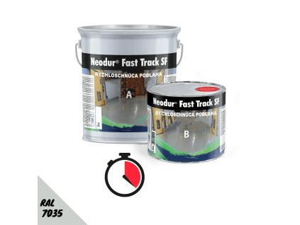 Neodur Fast Track SF - rýchloschnúca živica na podlahy (Balenie 4,5 kg, Farba RAL 7035)