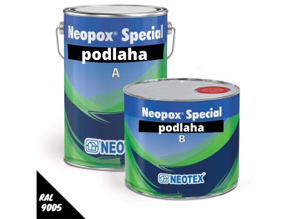 Neopox Špecial - epoxidový podlahový náter (Balenie 1 Kg, Farba Čierna)