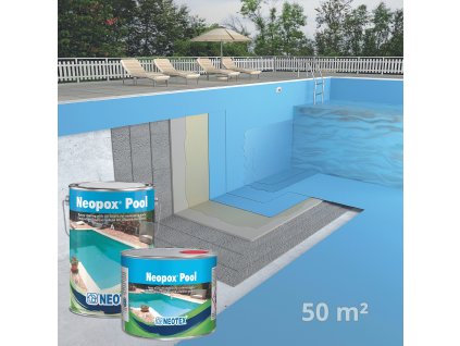 Epoxid na bazen 50m modra