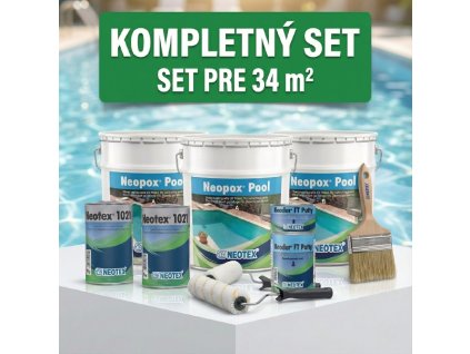kompletný bazénový set pre 34 m2