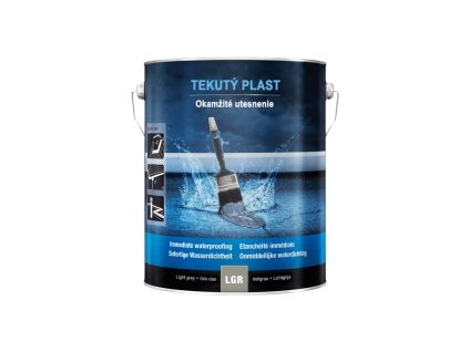 Tekutý plast - okamžité utesnenie (Balenie 1 L, Farba Tmavošedá)