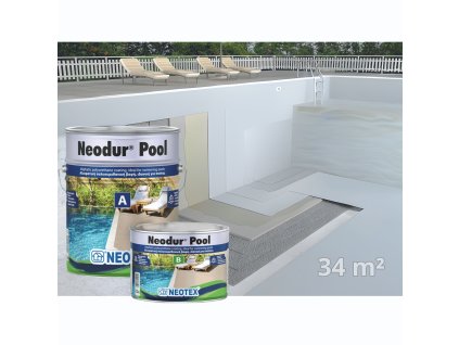Neodur Pool polyuretánovy náter pre bazen biely34