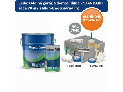 SADA: Odolná garáž a domácí dílna šedá 70