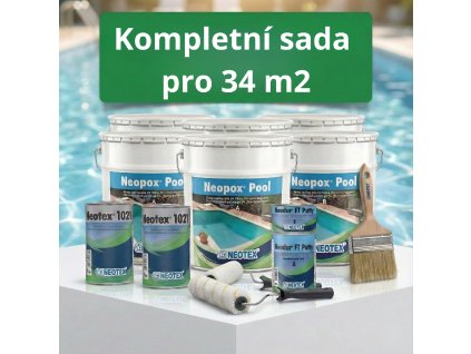 Kompletní sada pro 34 m2 beton, plast