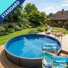 Renovace kovového bazénu STANDARD 34 m2 modrá
