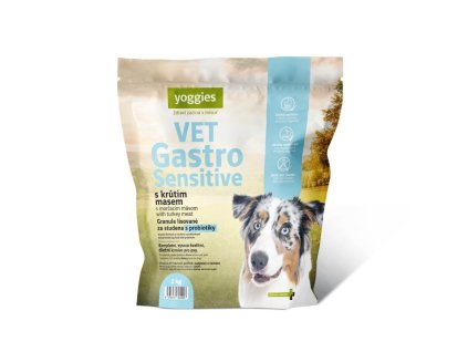 3351 2kg yoggies vet gastro sensitive s krutim masem granule lisovane za studena s probiotiky