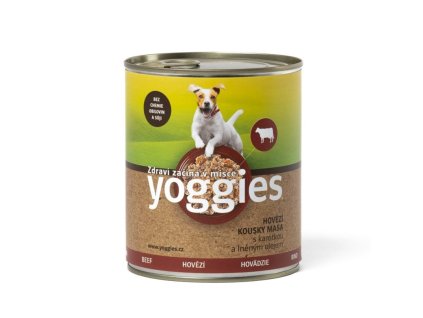 Konzerva YOGGIES s hovězím masem a karotkou