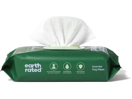 Vlhčené ubrousky Earth Rated s vůní levandule - 100 ks