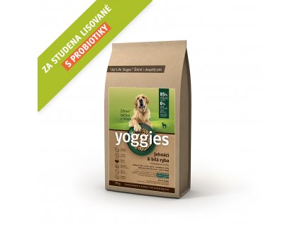 Yoggies 15 kg Jehněčí granule lisované za studena s probiotiky