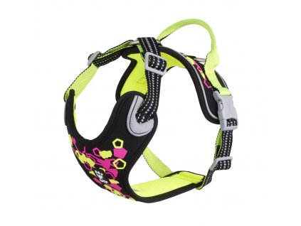 Postroj Hurtta Weekend Warrior neon černý