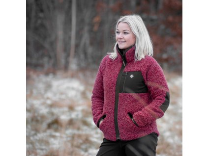 Hundlands Wool jacket Warmee wild pink