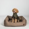 3235 BAY Mesh Dog Coat, High set tail Olive Detail 03 Web