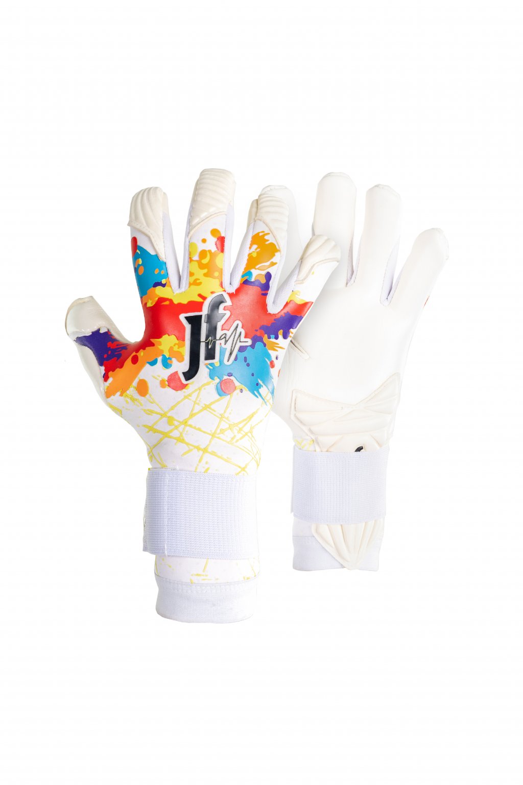 Brankářské rukavice Jfam Splash 23 bílé barevné