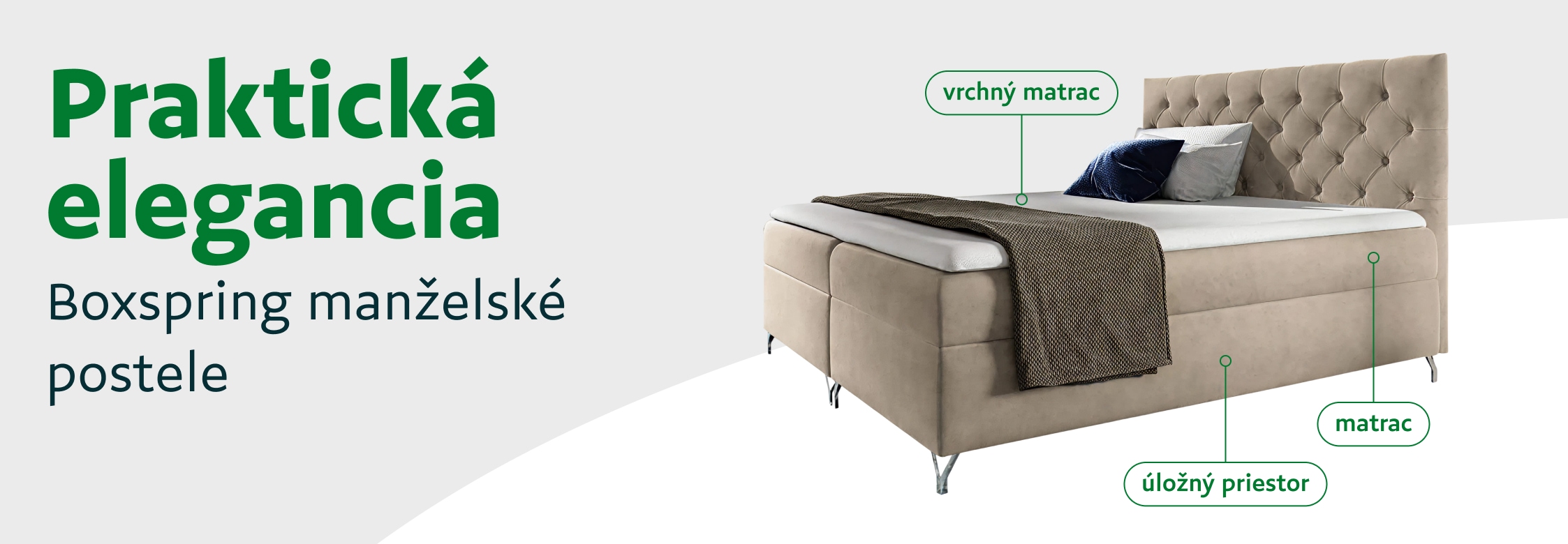 Boxspring manželské postele | Ja-a-matrac.sk