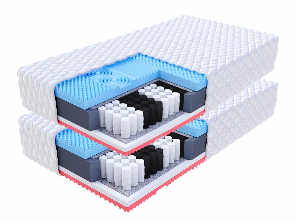 Taštičkové matrace 200x90 1+1 (2ks) Romana | Ja-a-matrac.sk