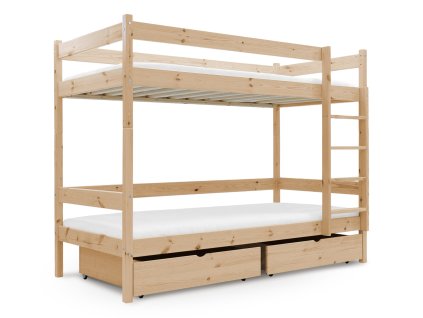 Poschodová posteľ s úložným priestorom Paula 2 90x200