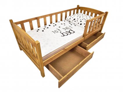 Detská posteľ so zábranou Oľga 2 - dub