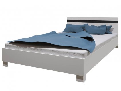 Manželská lesklá posteľ Basia 200x160