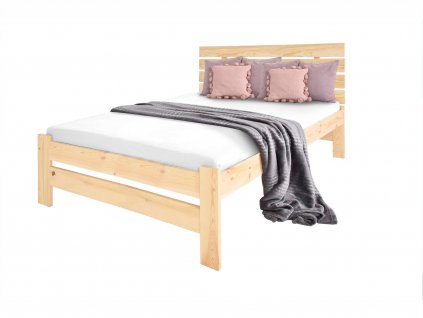 Manželská drevená posteľ Lula - borovica