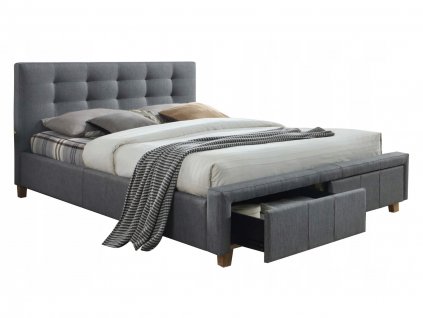 Manželská posteľ Tosca 200x160 - sivá
