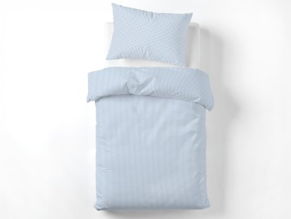 Obliečky z bavlny Soft Grid Blue