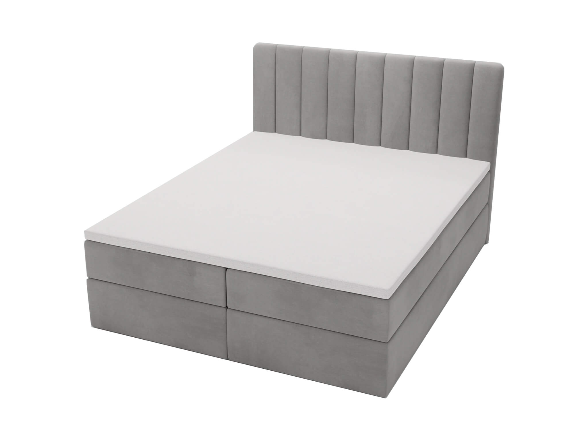 Čalúnená boxspring posteľ Magic - sivá Rozmer: 160x200