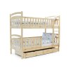 Poschodová posteľ Paula 7 - prírodná