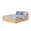 Manželská posteľ s úložným priestorom Buster - dub craft