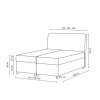 Boxspring Leila rozmery