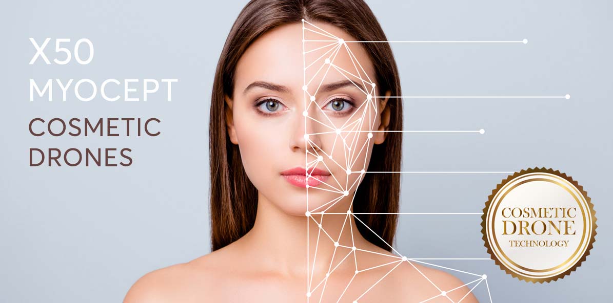 Uvažujete o botoxu? Zkuste jednodušší, chytřejší a přirozenější způsob!  X50 Myocept Cosmetic Drone