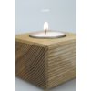Dřevěný minimalistický svícen z masivního dřeva CUBE | JAA∞TY