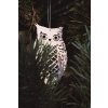 Dřevěné vánoční ozdoby hnědá zvířátka les sova