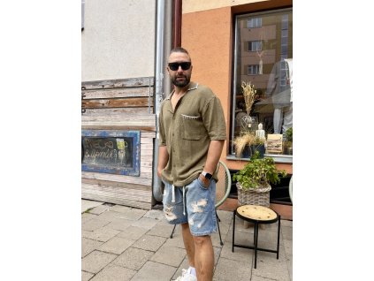 PÁNSKÁ PRUŽNÁ KOŠILE CATCH KHAKI