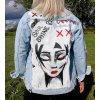 Ručně malovaná denim bunda Soul Sister