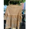 Bohemian Rose boho top na stažení v pase