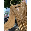 Piti Cuiti camel boho šaty vel S/M
