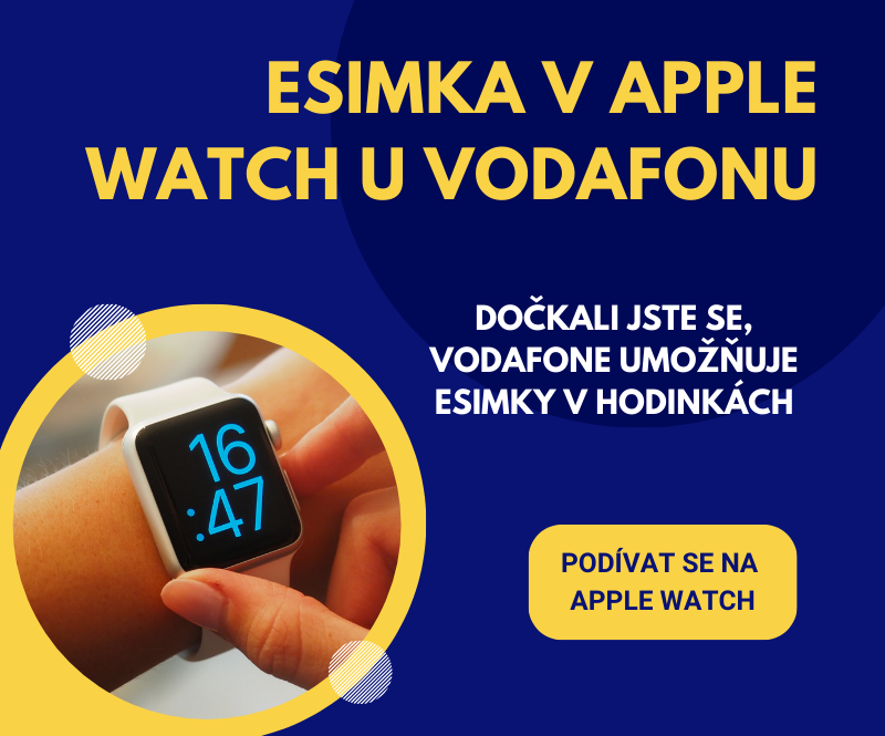 Esim pro Apple Watch konečně u Vodafonu